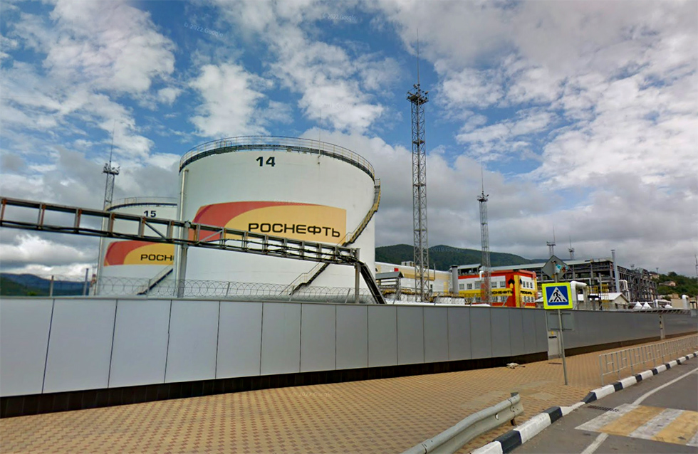 Tuapse Oil Refinery Halts Operations After Ukrainian Drone Strike. Source: google-maps