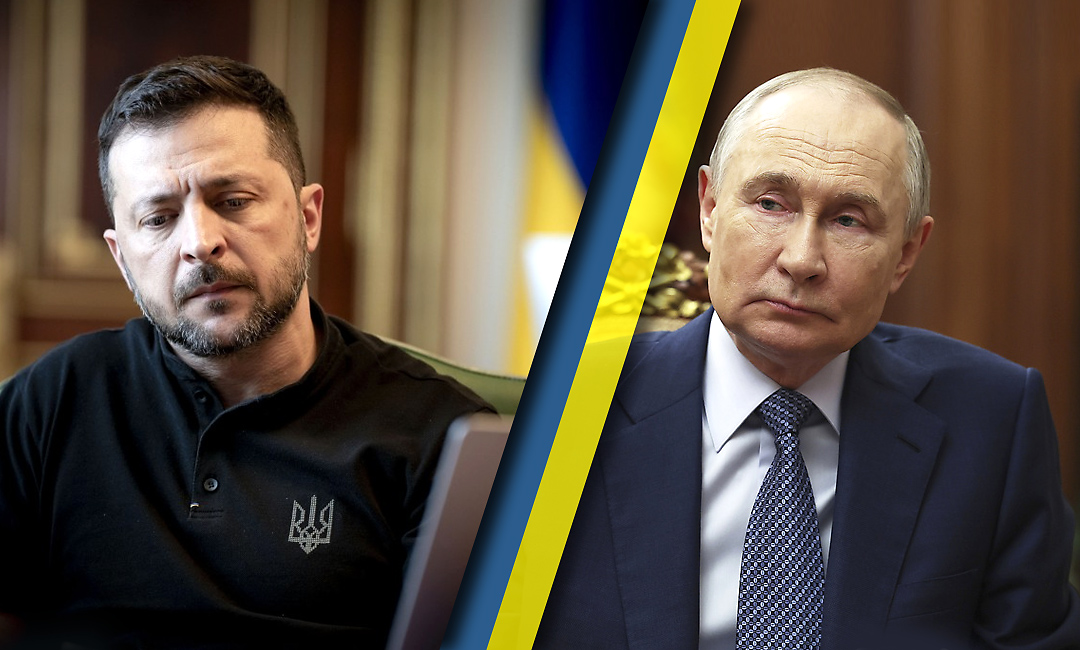 Zelenskyy Proposes Face-to-Face Meeting with Putin Photo: Zelenskyy Proposes Face-to-Face Meeting with Putin. Source: The Gaze collage by Leonid Lukashenko