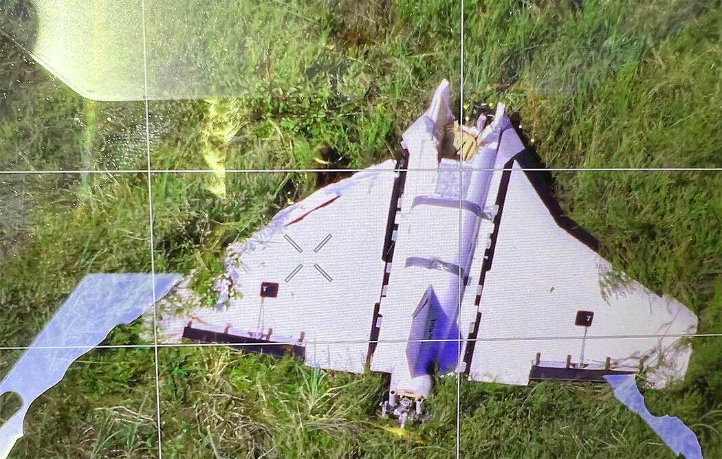 Lithuania Finds Debris of Russian Shahed-Type Kamikaze Photo: Lithuania Finds Debris of Russian Shahed-Type Kamikaze Drone. Source: Lithuanian-Armed-Forces