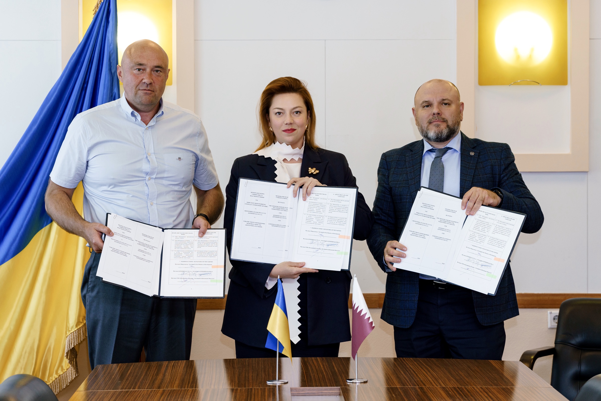 Photo: Qatar’s QTerminals to Resume Operations at Ukraine’s Olvia Port. Source: mindev-gov-ua