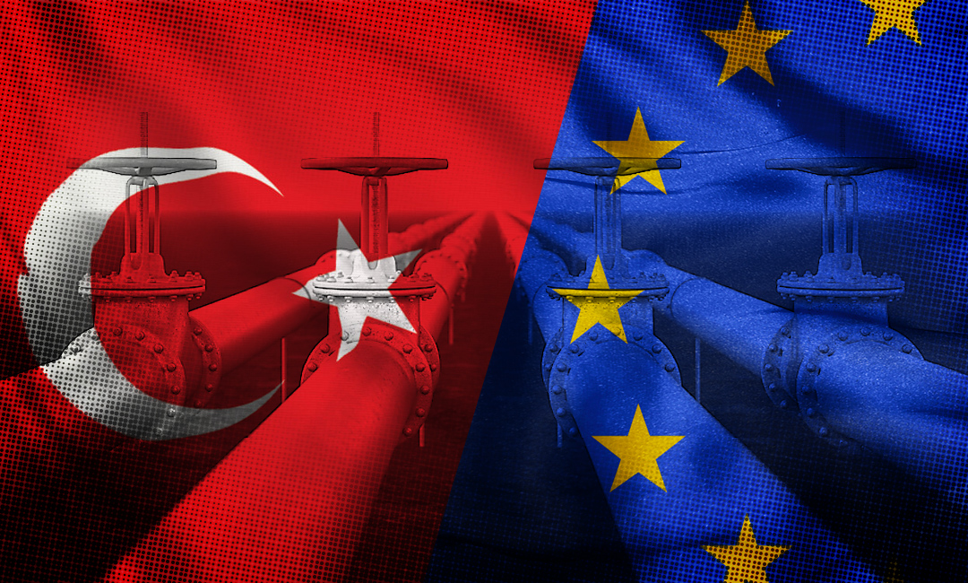 Photo: EU Voices Concern Over Potential Russian Gas Transit via Turkey. Source: The Gaze collage by Leonid Lukashenko