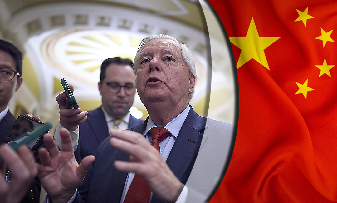 Photo: Graham Warns Rewarding Putin in Ukraine Peace Deal Could Endanger Taiwan. Source: The Gaze collage by Leonid Lukashenko