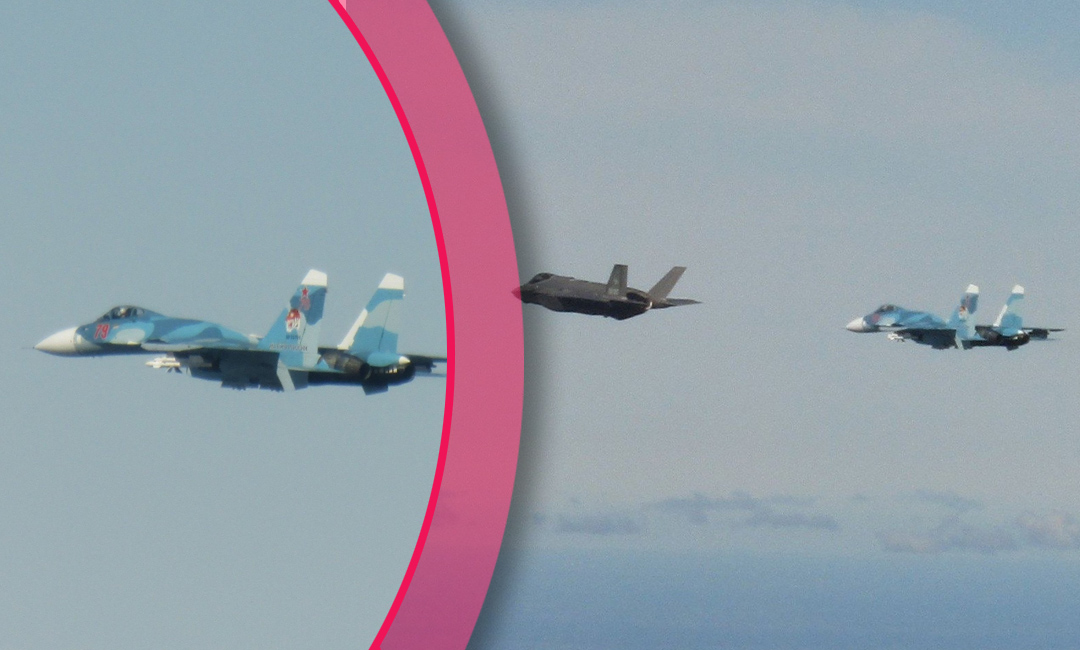 Italian Fighters Intercept Russian Aircraft Over Baltic in First-Ever Mission Photo: Italian Fighters Intercept Russian Aircraft Over Baltic in First-Ever Mission. Source: The Gaze collage by Leonid Lukashenko