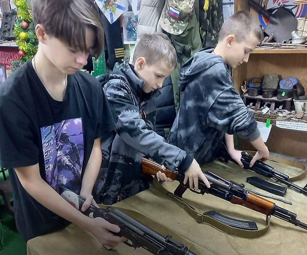 Militarizing the Young: Russian Youth Learn Combat Skills Militarizing the Young: Russian Youth Learn Combat Skills. Source: cpd-gov-ua
