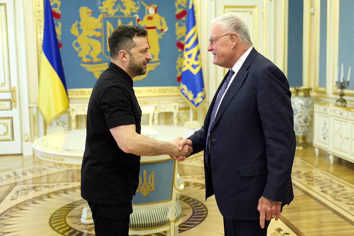 Zelenskyy, Kellogg Discuss Sanctions, Security, and Abducted Children Photo: Zelenskyy, Kellogg Discuss Sanctions, Security, and Abducted Children. Source: president-gov-ua