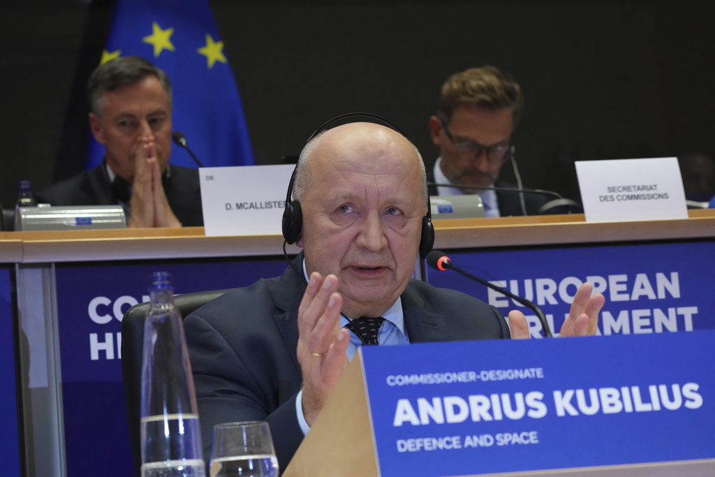 European Commissioner for Defence Andrius Kubilius . Photo source: AP
