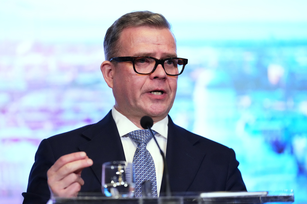 Finnish Prime Minister Petteri Orpo.  Source : AP