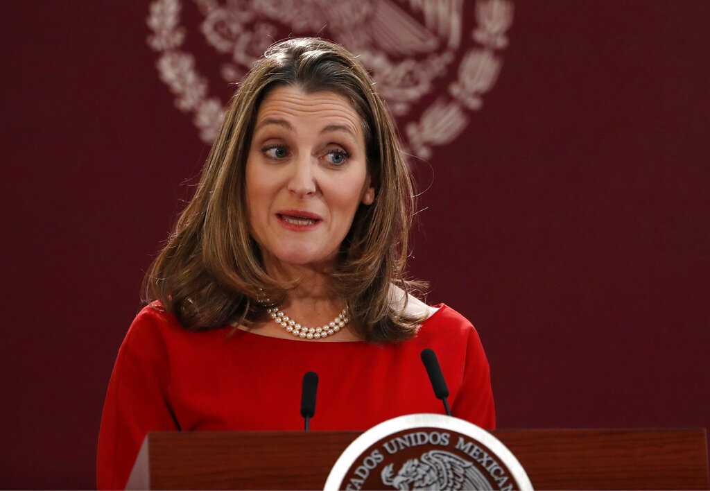 Chrystia Freeland. Source: AP