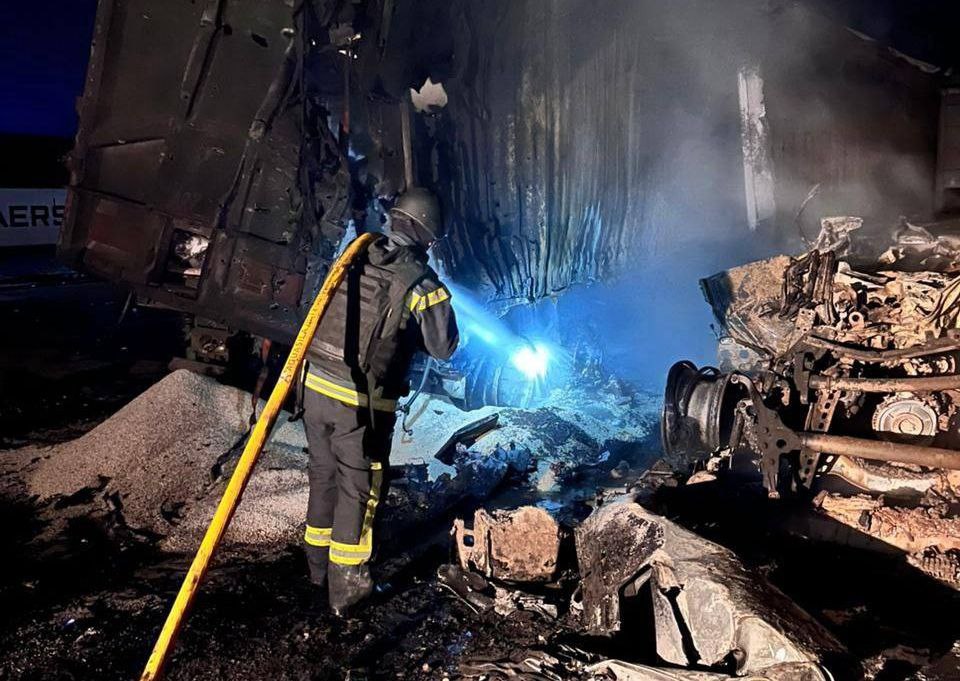 Photo: Russian Missile Strike on Odesa Port Facility Kills Eight, Injures 27. Source: dsns