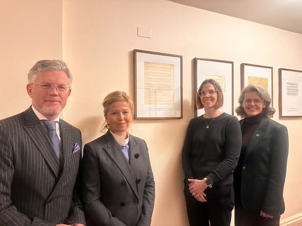 Legendary Ukrainian Christmas Carol ‘Shchedryk’ Manuscript Now on Display at Carnegie Hall. Source: Facebook/ Ukrainian Institute