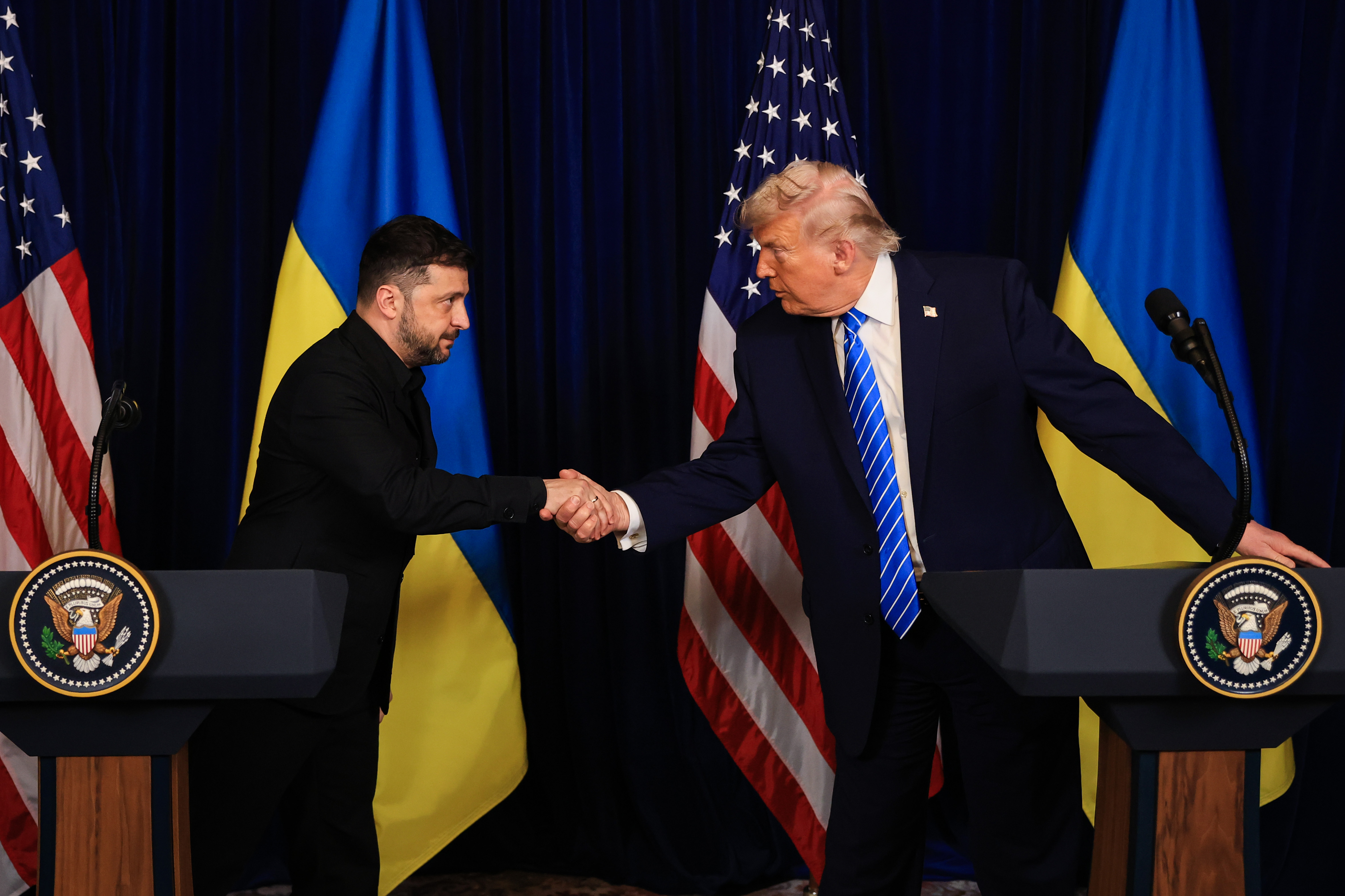Trump, Zelenskyy Comment After Talks — What They Said. Source: Getty Images