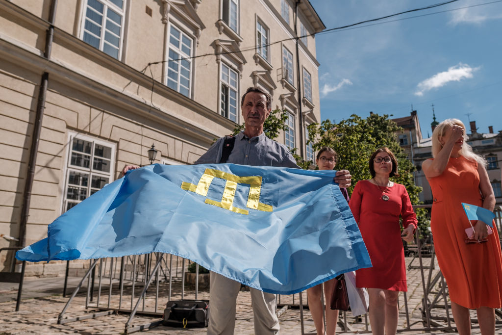 Photo: Crimean Tatar Mejlis Calls for Representation in International Negotiations on Crimea. Source: Getty Images