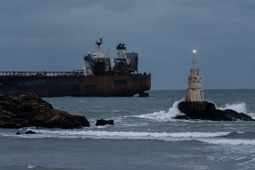 Photo: Sunken Russian Cargo Vessel Allegedly Transported Nuclear Technology to North Korea. Source: Getty Images