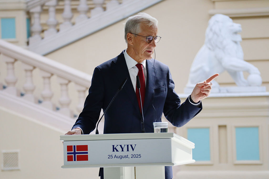 Prime Minister of Norway Jonas Gahr Store in Kyiv August 25, 2025 in Kyiv, Ukraine. Source: Andriy Zhyhaylo/Oboz.ua, Getty Images