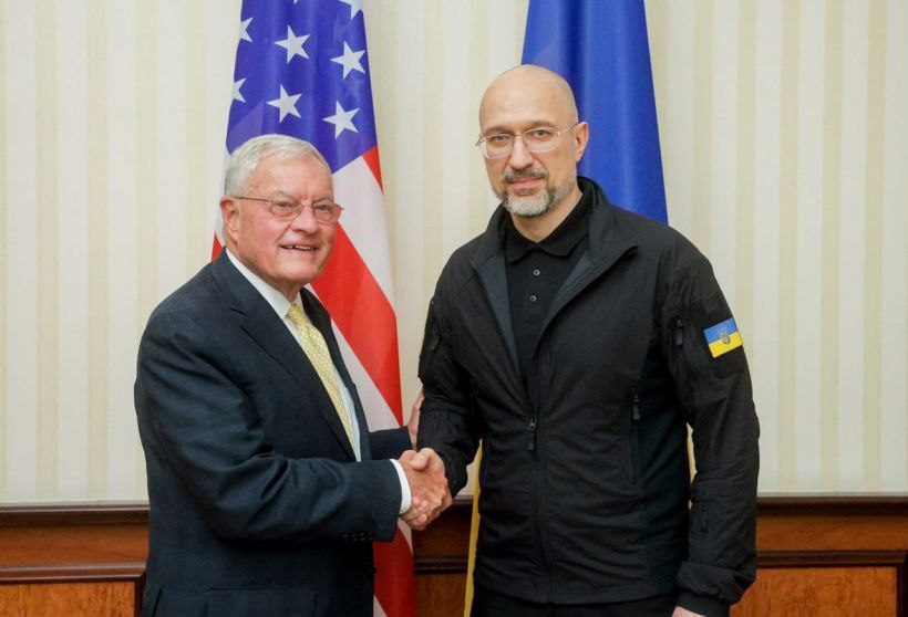 Shmyhal, Kellogg Discuss Boosting Defense Ties and Tougher Sanctions on Russia Photo: Shmyhal, Kellogg Discuss Boosting Defense Ties and Tougher Sanctions on Russia. Source: kmu-gov-ua