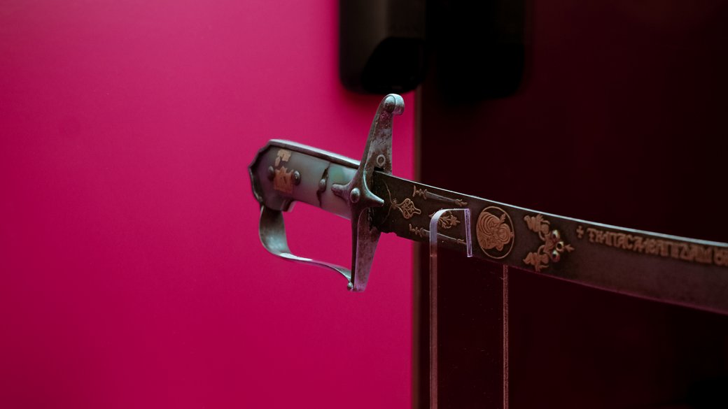 Photo: Sabre of Hetman Mazepa Showcased in London’s Royal Armouries. Source: UKRAINE WOW