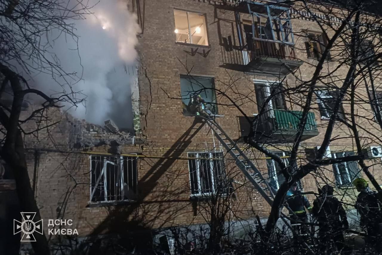 Photo: Russian Strike on Kyiv Leaves Two Dead, 15 Injured. Source: dsns