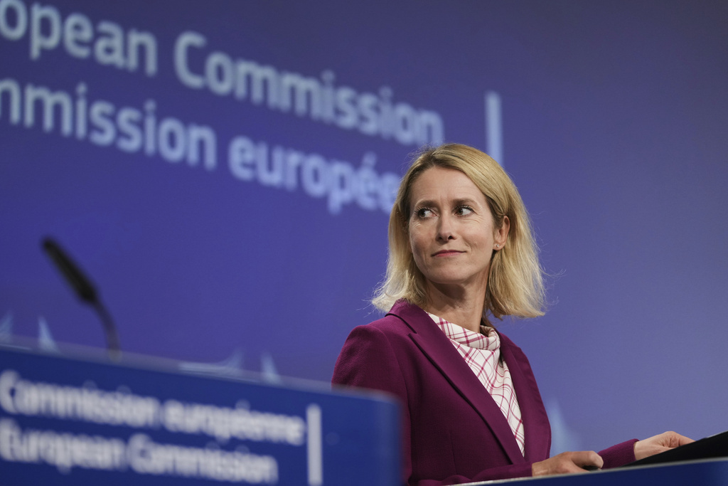 Photo: EU’s Kaja Kallas Visits Kyiv for Talks on Military Aid and Energy Security. Source: AP