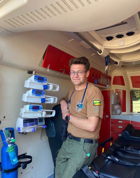 Former Lithuanian Health Minister Helps Ukrainian Medics on the Frontline Former Lithuanian Health Minister Helps Ukrainian Medics on the Frontline. Source: LRT