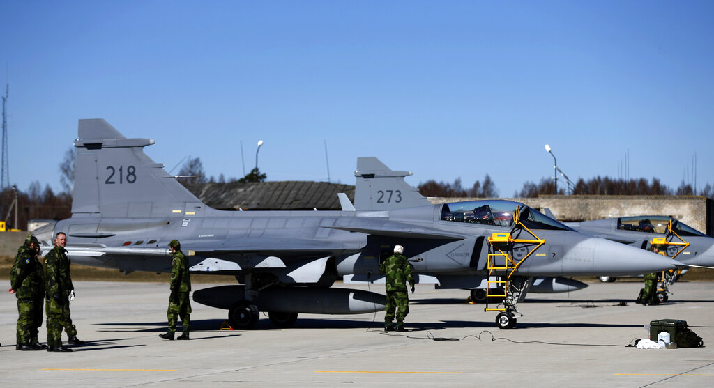 Photo: Sweden’s Saab May Establish Gripen Jet Facility in Ukraine. Source: AP