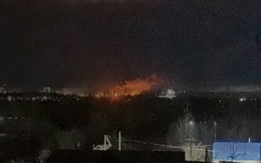 Explosions and Fires Reported at Strategic Russian Energy Sites After Ukrainian UAV Attacks Explosions and Fires Reported at Strategic Russian Energy Sites After Ukrainian UAV Attacks. Source: tg-General-Staff