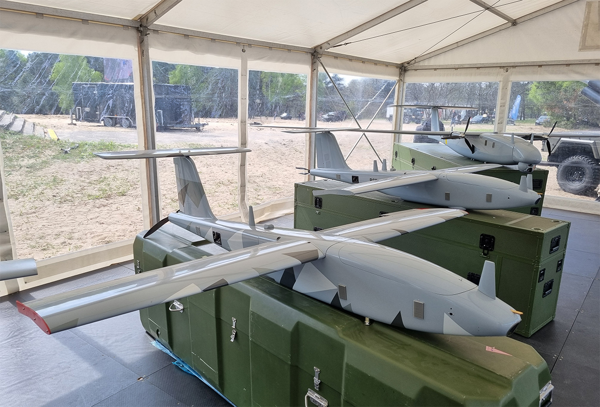 Ukraine Hosts New Production of Polish Recon Drones FlyEye. Source: wb-com-pl