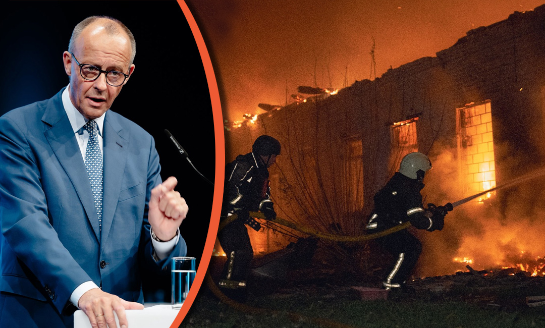 Kremlin Dismisses Merz After 'Most Serious War Criminal' Remarks About Putin. Source: The Gaze collage by Leonid Lukashenko