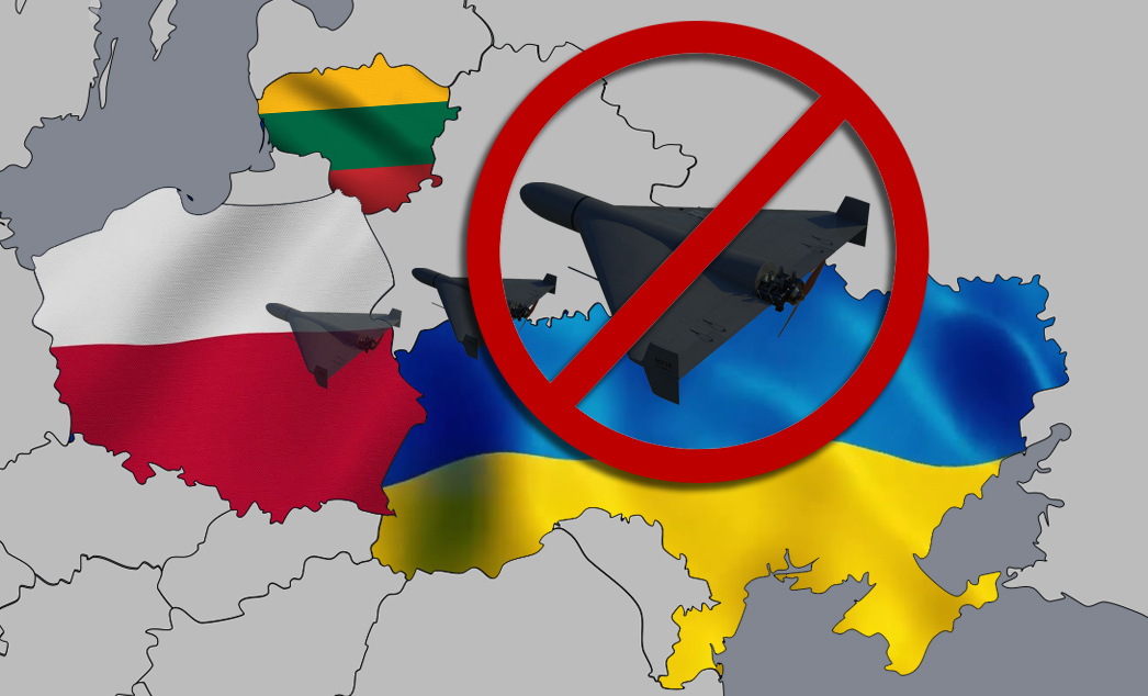 Photo: Ukraine, Poland and Lithuania Unite in Response to Russian Drone Incursion. Source: The Gaze collage by Leonid Lukashenko