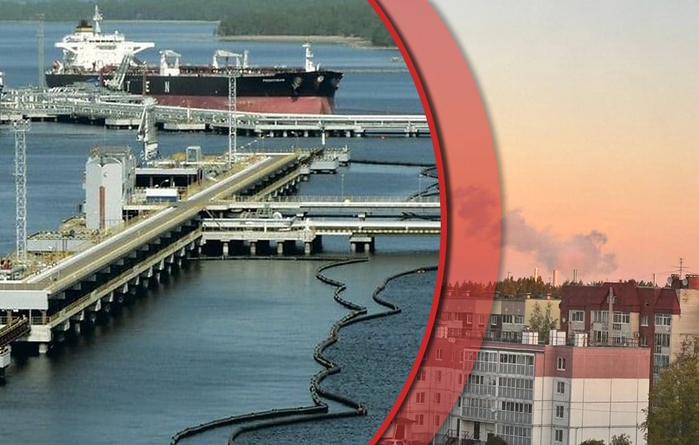 Ukraine Targets Primorsk, Russia’s Key Oil Hub, Causing Millions in Daily Losses Ukraine Targets Primorsk, Russia’s Key Oil Hub, Causing Millions in Daily Losses. Source: The Gaze collage by Leonid Lukashenko