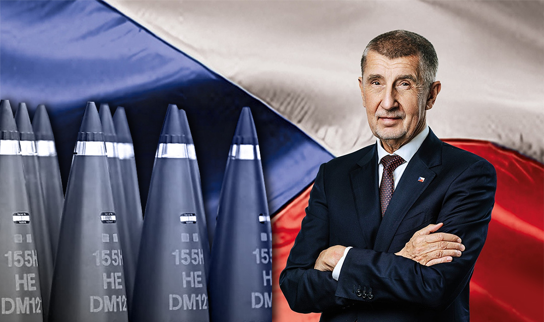 Czech Ammo Initiative for Ukraine Faces Domestic Criticism Ahead of Elections. Source: The Gaze collage by Leonid Lukashenko