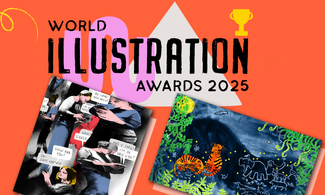 Photo: Ukrainian Illustrators Earn International Recognition at 2025 World Illustration Awards. Source: The Gaze collage by Leonid Lukashenko