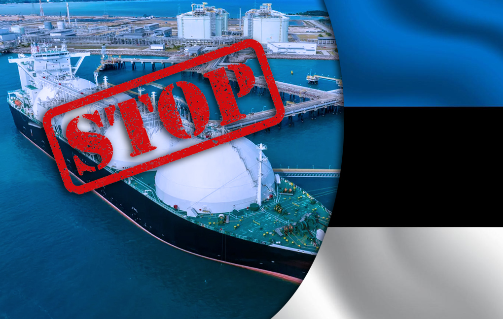 Estonia to Ban All Russian LNG Imports from Next Year. Source: The Gaze collage by Leonid Lukashenko