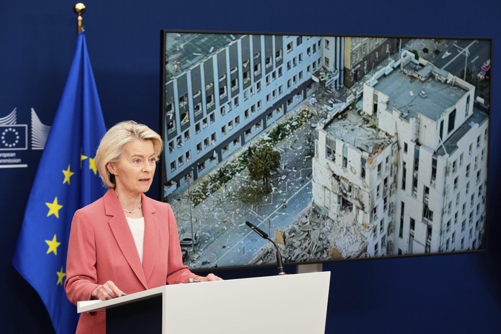 Photo: EU Commission to Discuss Defense Strategy with NATO Chief Rutte. Source: AP