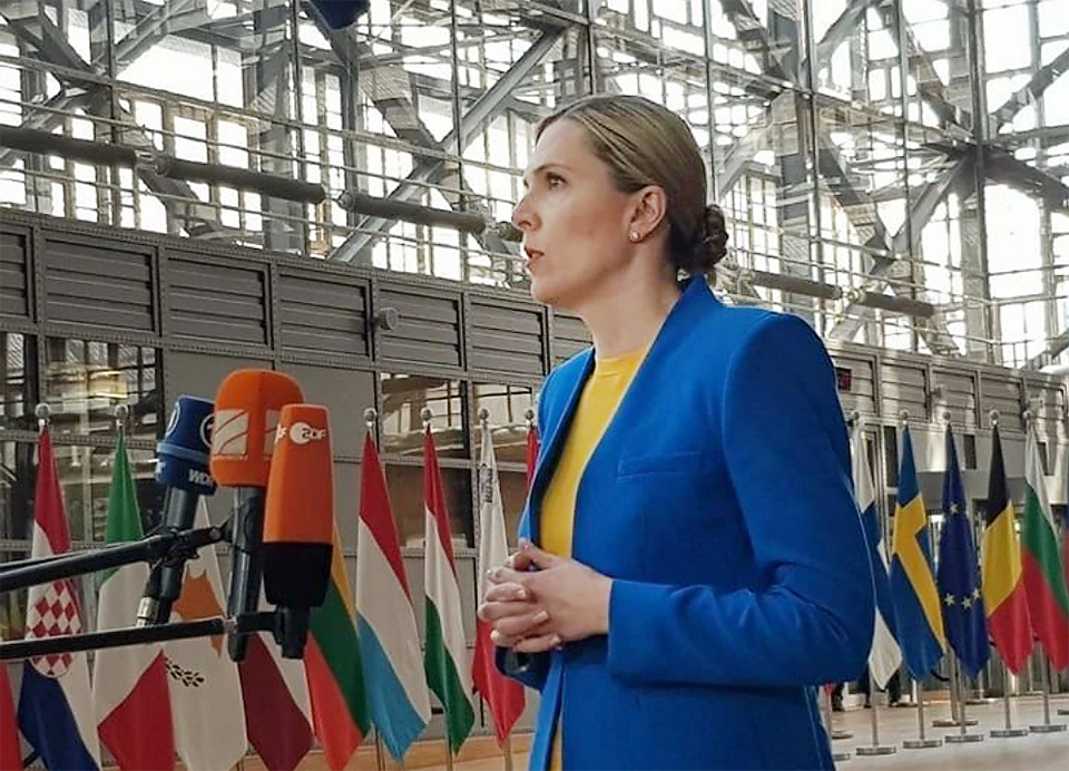 Photo: Lithuanian Interior Minister Agne Bilotaite calls for restricting the ability of Russia and Belarus to achieve their political goals through Interpol. Source: Bilotaite on Instagram